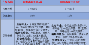 国寿鑫盈年金A款和国寿鑫盈年金B款区别（附图）